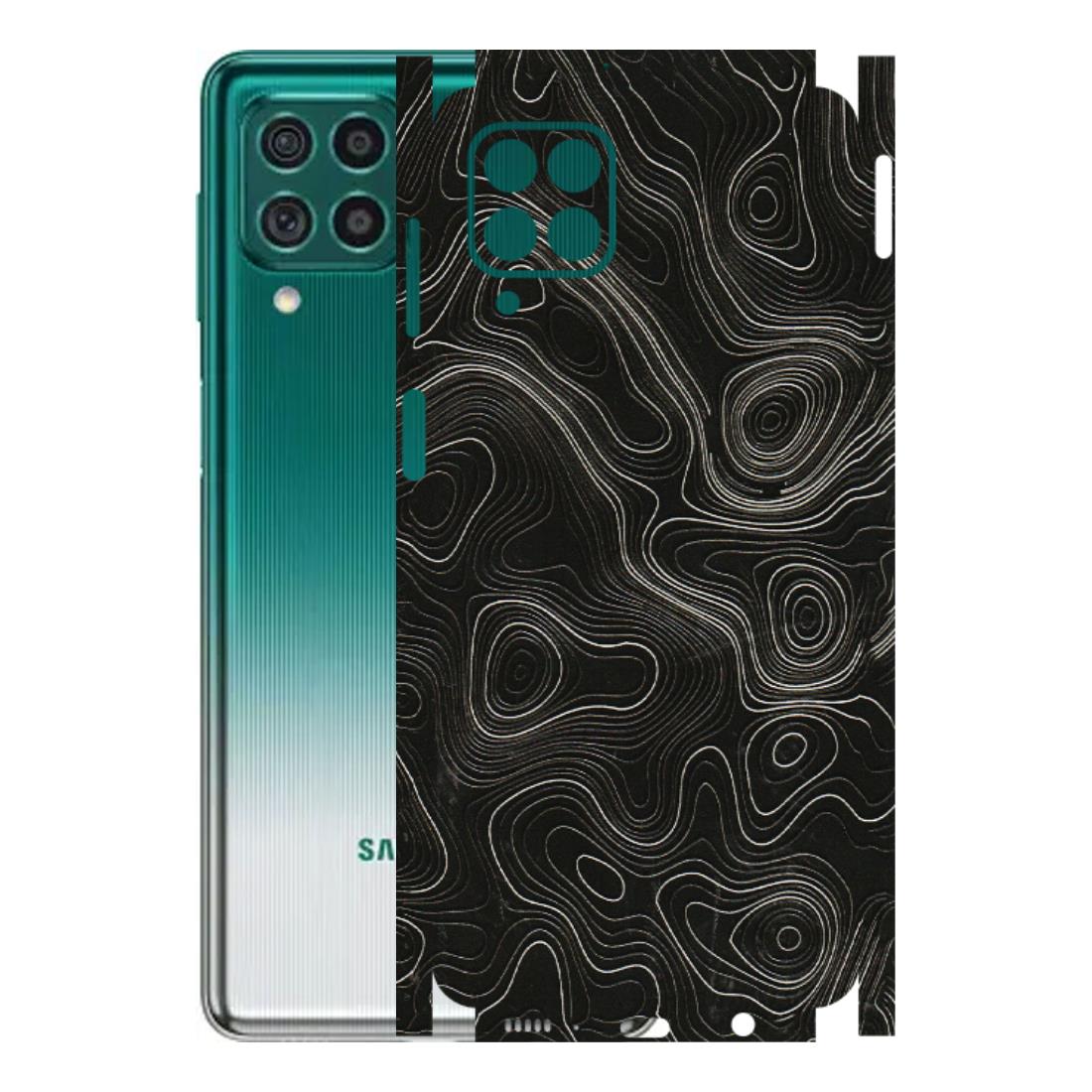 Samsung M/F/Note/Flip and C Phone Skins (All Models) - Black Swirl - 3D Embossed Finish (L-196) Samsung Galaxy M62