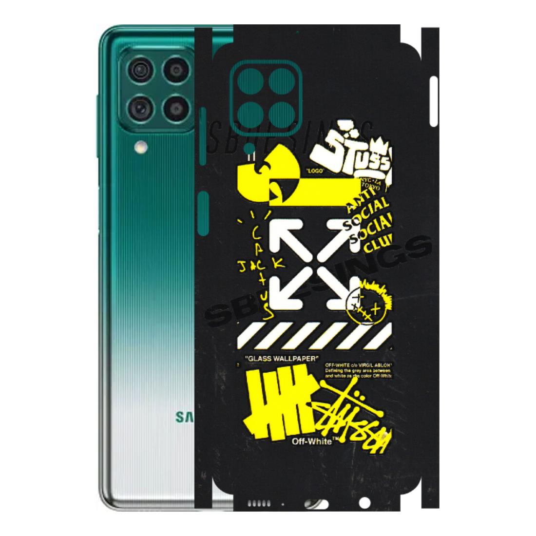 Samsung M/F/Note/Flip and C Phone Skins (All Models) - Anti Social Graffiti - 3D Embossed Finish (L-198) Samsung Galaxy M62