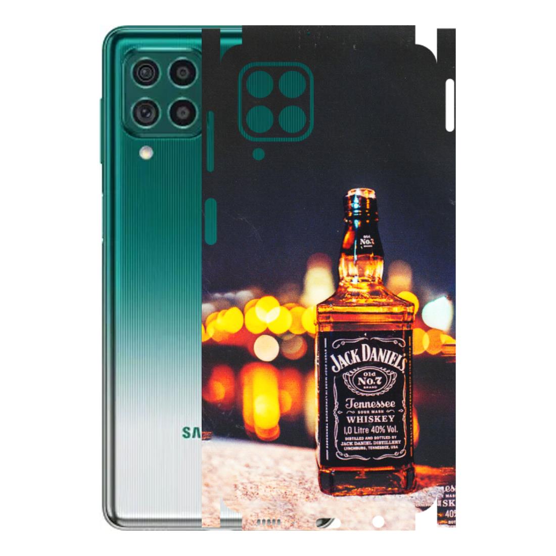 Samsung M/F/Note/Flip and C Phone Skins (All Models) - JD Whiskey Bottle - 3D Embossed Finish (L-20) Samsung Galaxy M62