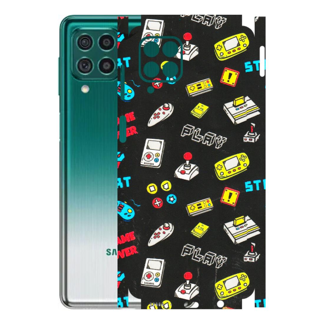 Samsung M/F/Note/Flip and C Phone Skins (All Models) - Gaming Doodles - 3D Embossed Finish (L-224) Samsung Galaxy M62