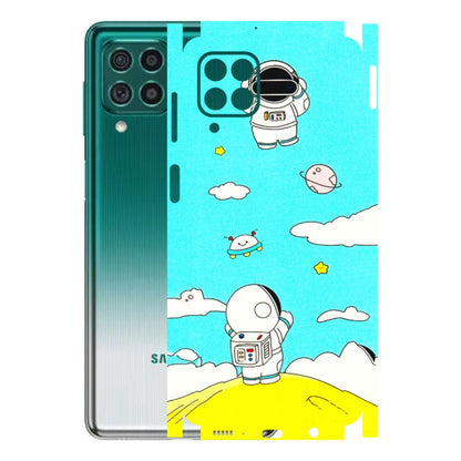 Samsung M/F/Note/Flip and C Phone Skins (All Models) - Blue Skies Astro Float - 3D Embossed Finish (L-230) Samsung Galaxy M62