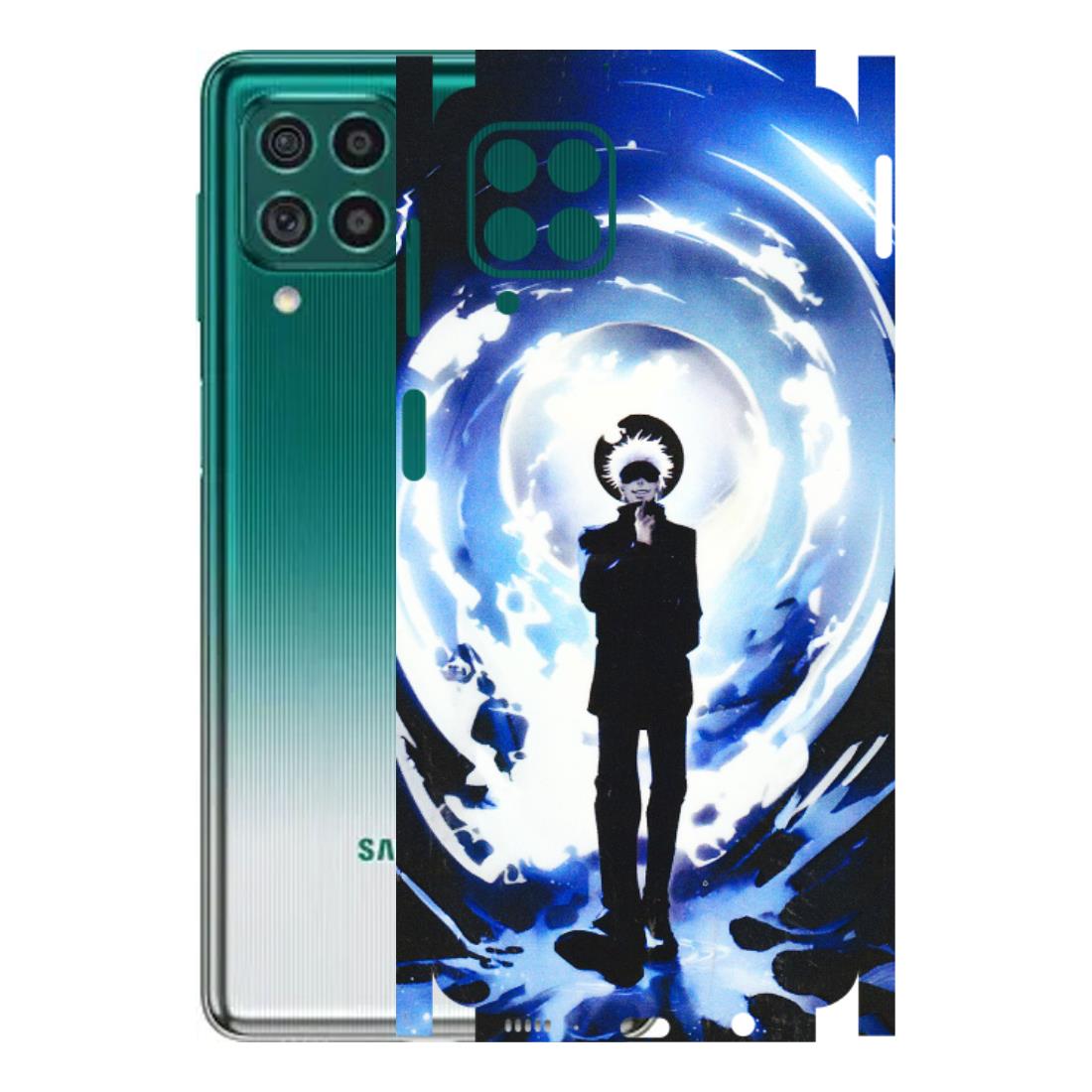 Samsung M/F/Note/Flip and C Phone Skins (All Models) - Satoru Gojo Dark Blue - 3D Embossed Finish (L-235) Samsung Galaxy M62