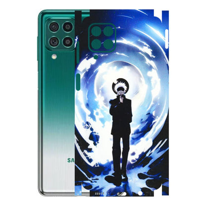 Samsung M/F/Note/Flip and C Phone Skins (All Models) - Satoru Gojo Dark Blue - 3D Embossed Finish (L-235) Samsung Galaxy M62