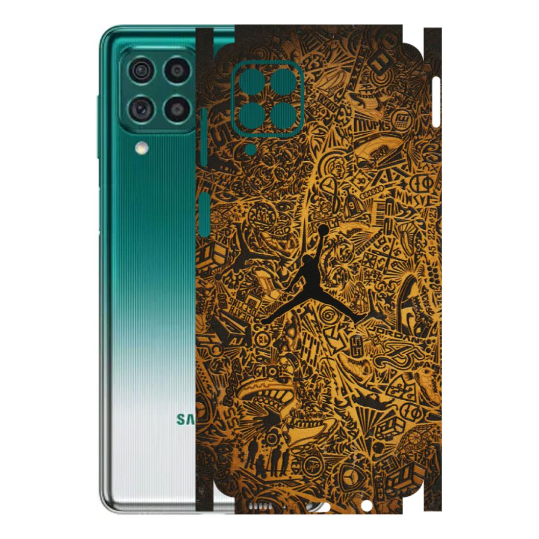 Samsung M/F/Note/Flip and C Phone Skins (All Models) - Premium Gold Basketball Player - 3D Embossed Finish (L-236) Samsung Galaxy M62