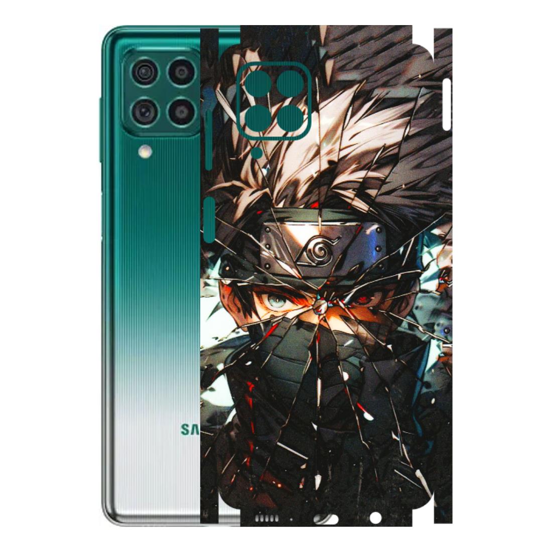 Samsung M/F/Note/Flip and C Phone Skins (All Models) - Kakashi Shattered Glass Effect - 3D Embossed Finish (L-237) Samsung Galaxy M62