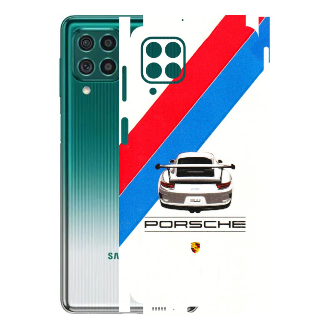 Samsung M/F/Note/Flip and C Phone Skins (All Models) - Porche Car Sober Logo - 3D Embossed Finish (L-248) Samsung Galaxy M62