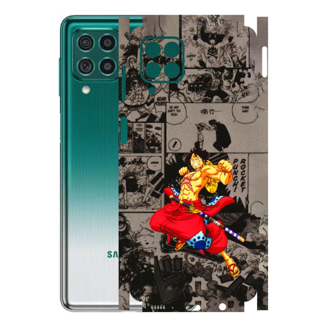 Samsung M/F/Note/Flip and C Phone Skins (All Models) - One Piece Rocket Punch Manga - 3D Embossed Finish (L-25) Samsung Galaxy M62