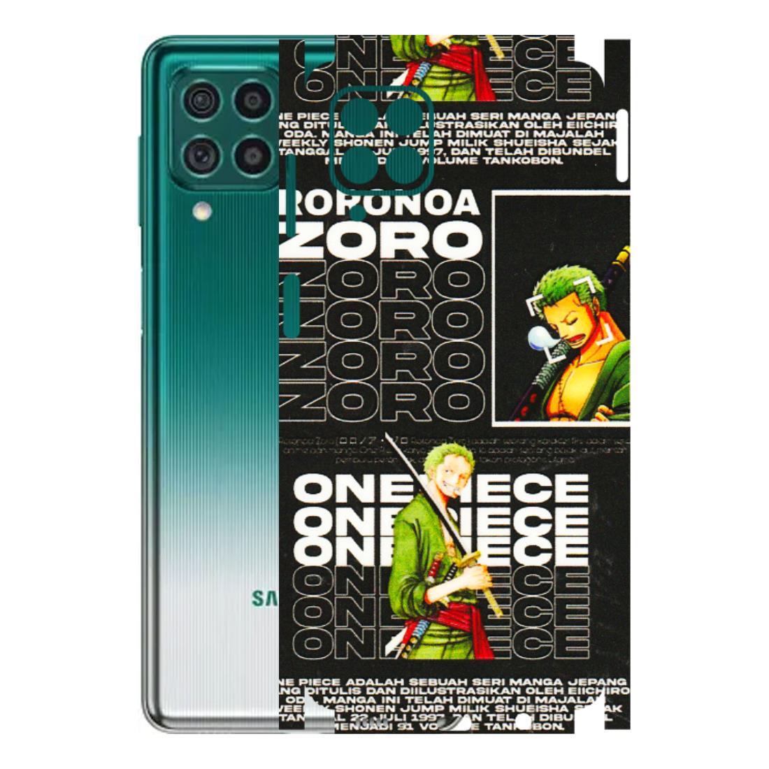 Samsung M/F/Note/Flip and C Phone Skins (All Models) - One Piece Zoro - 3D Embossed Finish (L-250) Samsung Galaxy M62