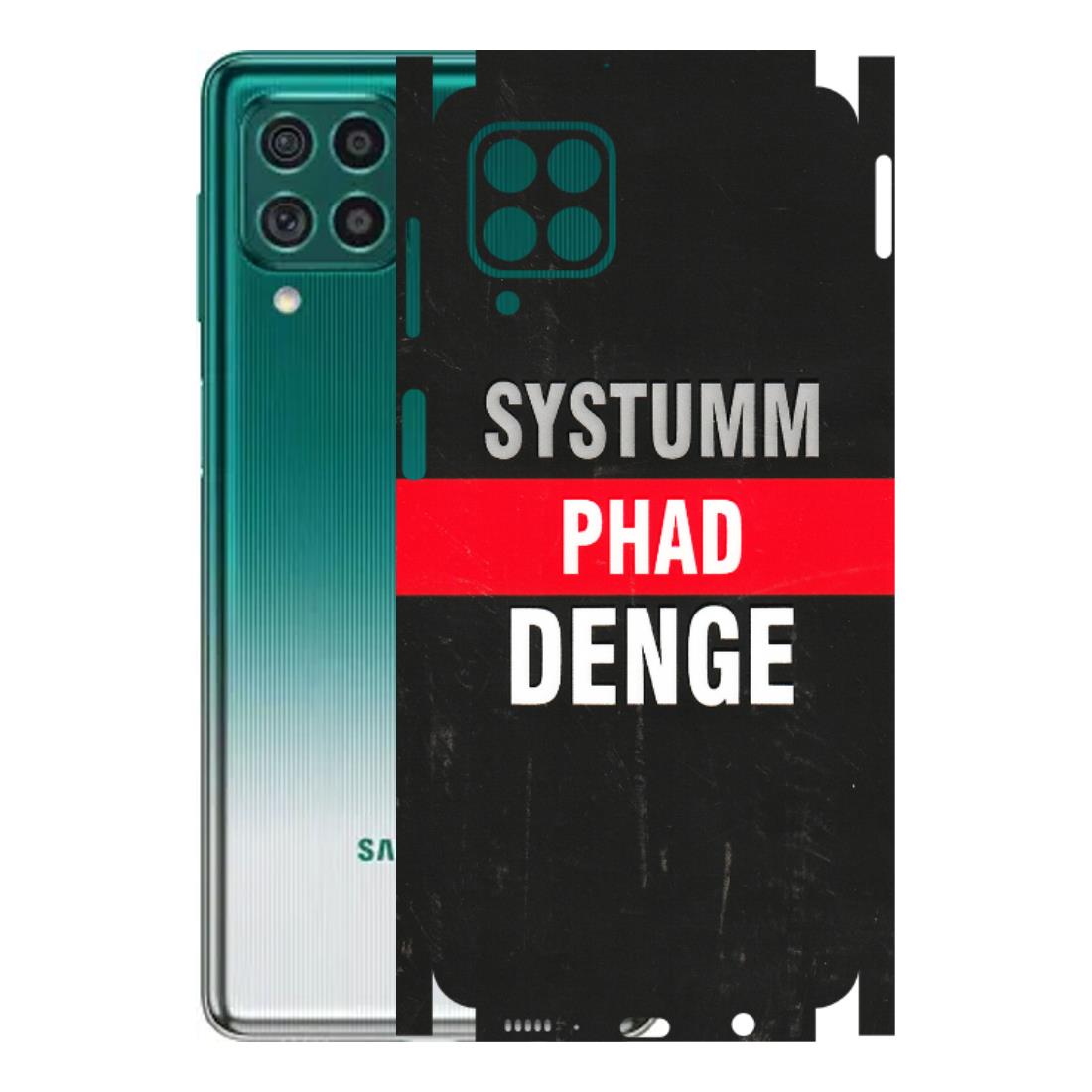 Samsung M/F/Note/Flip and C Phone Skins (All Models) - Systumm Phad Denge - 3D Embossed Finish (L-278) Samsung Galaxy M62