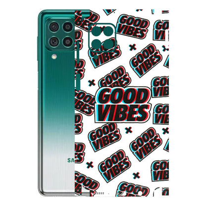Samsung M/F/Note/Flip and C Phone Skins (All Models) - Good Vibes - 3D Embossed Finish (L-282) Samsung Galaxy M62