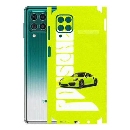 Samsung M/F/Note/Flip and C Phone Skins (All Models) - Lime Green Porche - 3D Embossed Finish (L-30) Samsung Galaxy M62