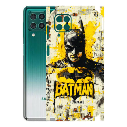 Samsung M/F/Note/Flip and C Phone Skins (All Models) - Batman Yellow BT - 3D Embossed Finish (L-304) Samsung Galaxy M62