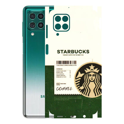 Samsung M/F/Note/Flip and C Phone Skins (All Models) - Starbucks Barcode - 3D Embossed Finish (L-308) Samsung Galaxy M62