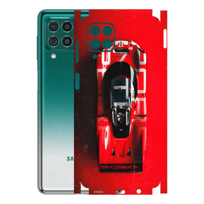 Samsung M/F/Note/Flip and C Phone Skins (All Models) - Red Porsche Car Logo - 3D Embossed Finish (L-315) Samsung Galaxy M62