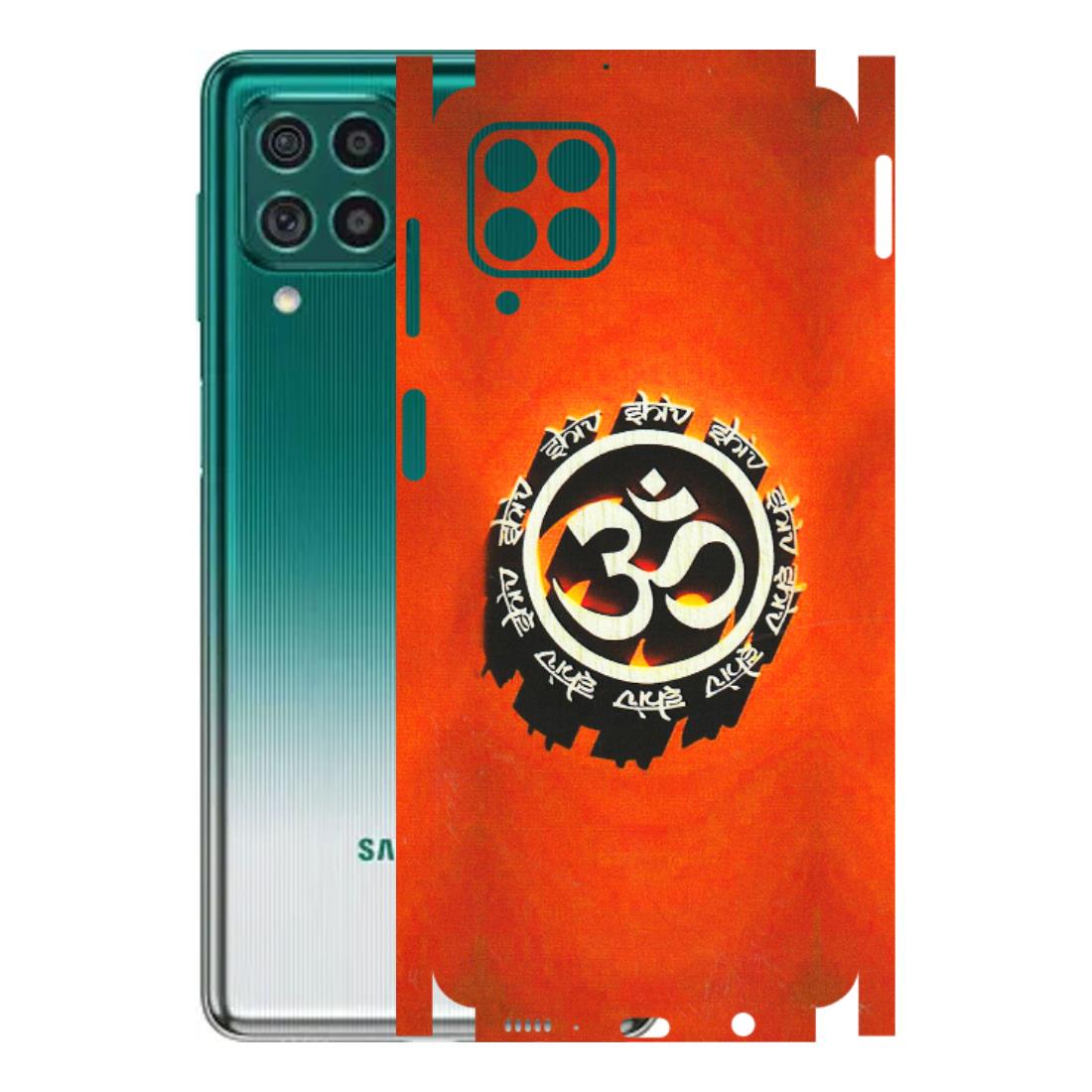 Samsung M/F/Note/Flip and C Phone Skins (All Models) - Aum Shiv Orange - 3D Embossed Finish (L-32) Samsung Galaxy M62