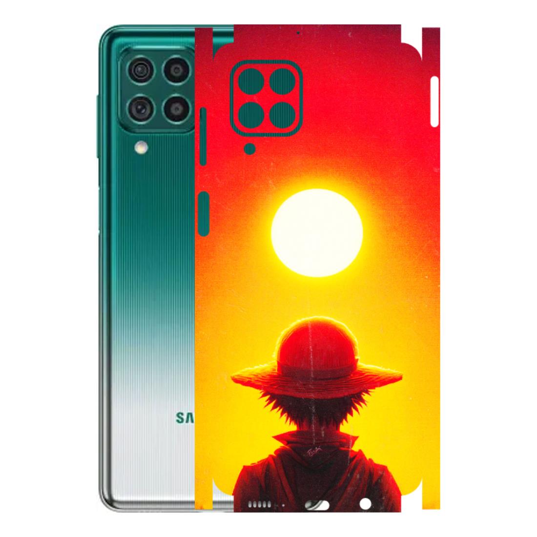 Samsung M/F/Note/Flip and C Phone Skins (All Models) - Cool Sunset With Monkey D.Luffy Anime - 3D Embossed Finish (L-329) Samsung Galaxy M62