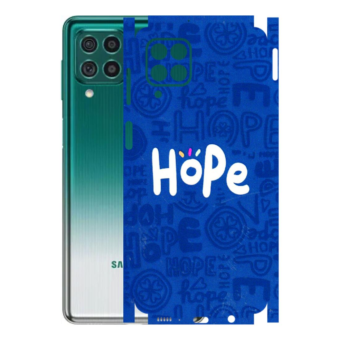 Samsung M/F/Note/Flip and C Phone Skins (All Models) - Hope Doodles Blue - 3D Embossed Finish (L-43) Samsung Galaxy M62