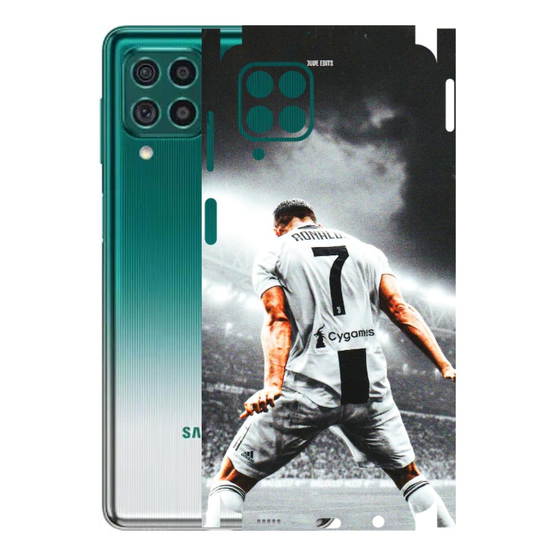 Samsung M/F/Note/Flip and C Phone Skins (All Models) - Ronaldo CR7 Crazy - 3D Embossed Finish (L-44) Samsung Galaxy M62