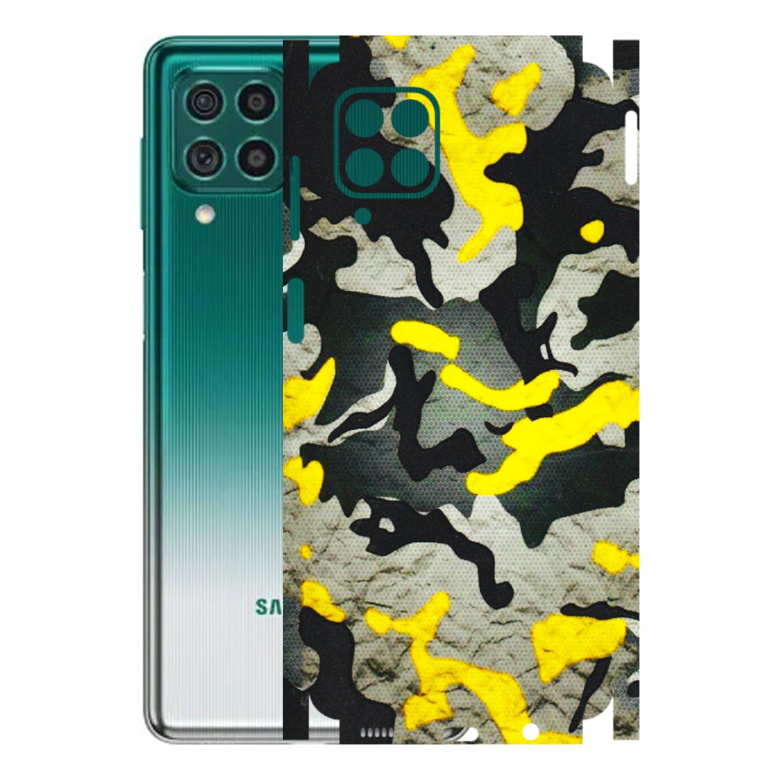 Samsung M/F/Note/Flip and C Phone Skins (All Models) - Yellow Camouflage - 3D Embossed Finish (L-61) Samsung Galaxy M62