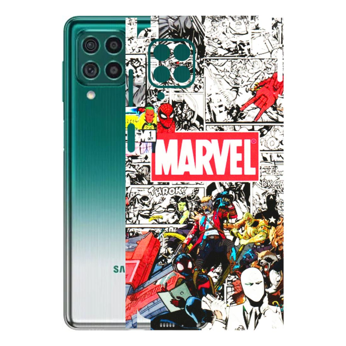 Samsung M/F/Note/Flip and C Phone Skins (All Models) - Marvel Colorful Comic - 3D Embossed Finish (L-64) Samsung Galaxy M62