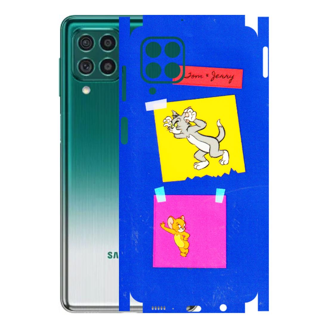 Samsung M/F/Note/Flip and C Phone Skins (All Models) - Tom N Jerry Sticky Notes - 3D Embossed Finish (L-88) Samsung Galaxy M62