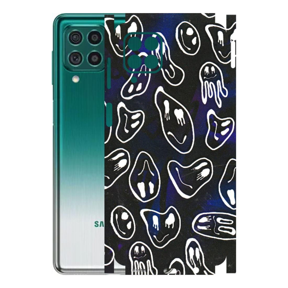 Samsung M/F/Note/Flip and C Phone Skins (All Models) - Distorted Smileys - 3D Embossed Finish (L-92) Samsung Galaxy M62