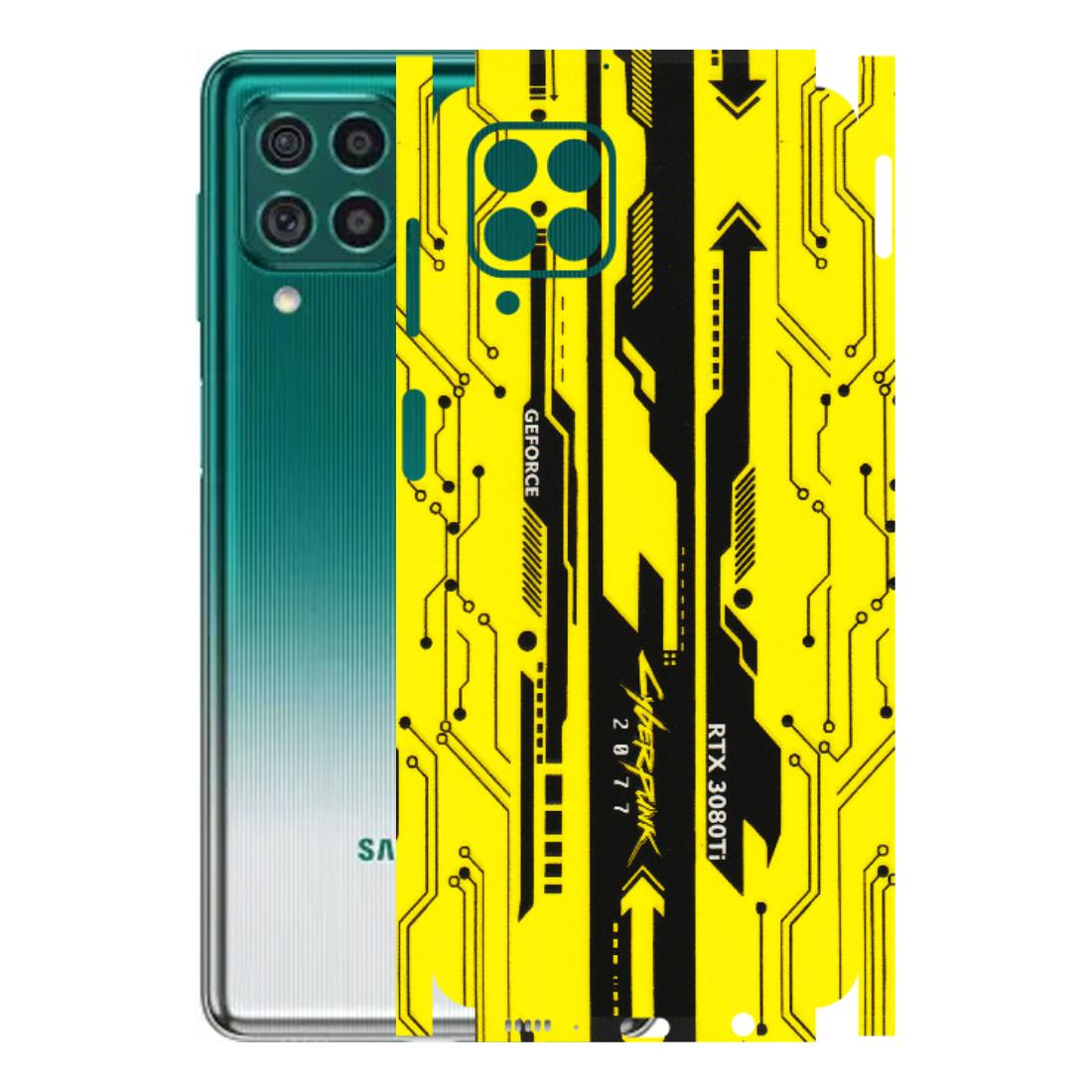 Samsung M/F/Note/Flip and C Phone Skins (All Models) - Yellow Cyberpunk - 3D Embossed Finish (L-93) Samsung Galaxy M62