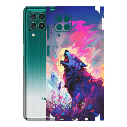 Samsung M/F/Note/Flip and C Phone Skins (All Models) - New Wild Wolf Abstract - Matte Finish (M-125) Samsung Galaxy M62