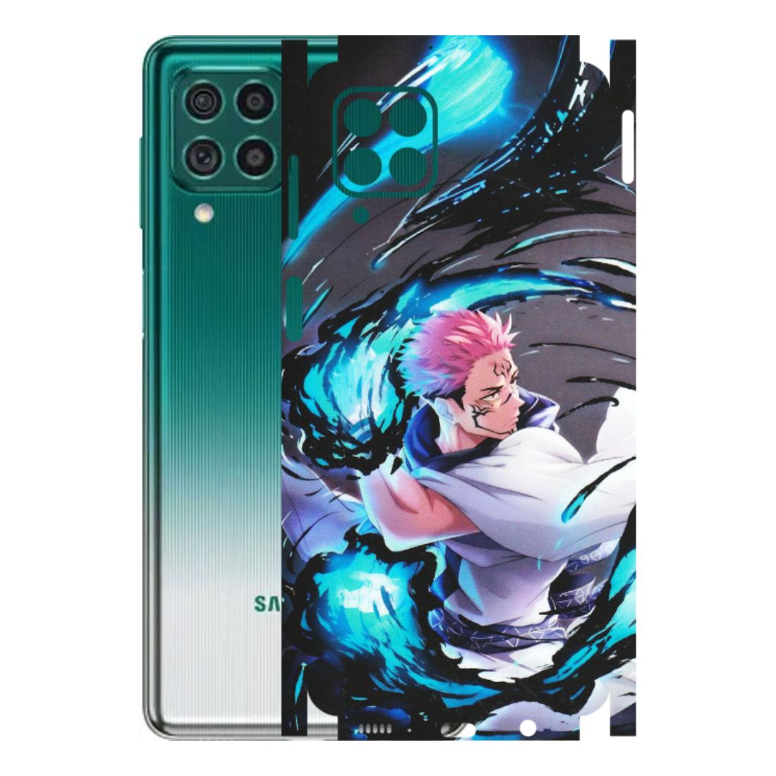 Samsung M/F/Note/Flip and C Phone Skins (All Models) - New Jujutsu Kaisen Grey Blue Anime - Matte Finish (M-127) Samsung Galaxy M62