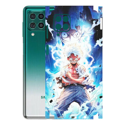 Samsung M/F/Note/Flip and C Phone Skins (All Models) - Blue Thunder Luffy Anime - Matte Finish (M-132) Samsung Galaxy M62