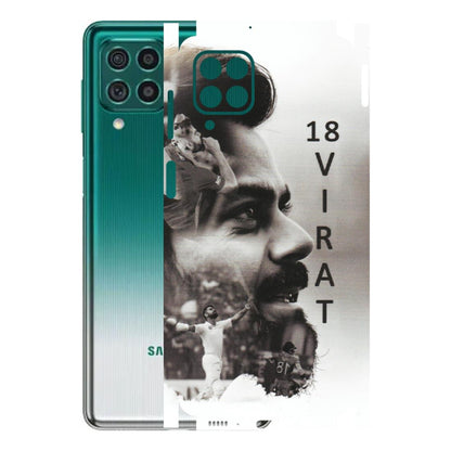 Samsung M/F/Note/Flip and C Phone Skins (All Models) - Virat Kohli Cricketer - Matte Finish (M-163) Samsung Galaxy M62