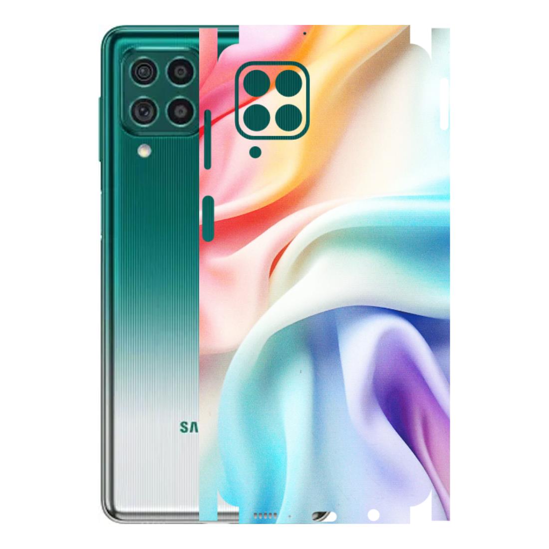 Samsung M/F/Note/Flip and C Phone Skins (All Models) - Colourful Silk Cloth - Matte Finish (M-165) Samsung Galaxy M62