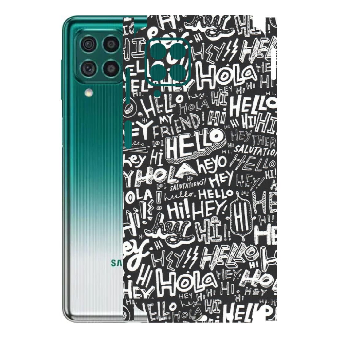 Samsung M/F/Note/Flip and C Phone Skins (All Models) - Hi Hello Doodles - Matte Finish (M-25) Samsung Galaxy M62