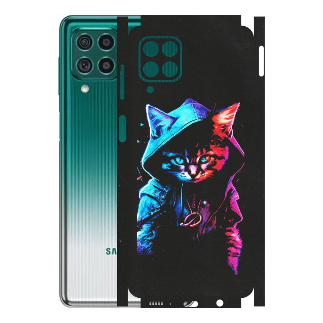 Samsung M/F/Note/Flip and C Phone Skins (All Models) - Cyberpunk Cat - Matte Finish (M-45) Samsung Galaxy M62