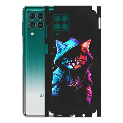 Samsung M/F/Note/Flip and C Phone Skins (All Models) - Cyberpunk Cat - Matte Finish (M-45) Samsung Galaxy M62