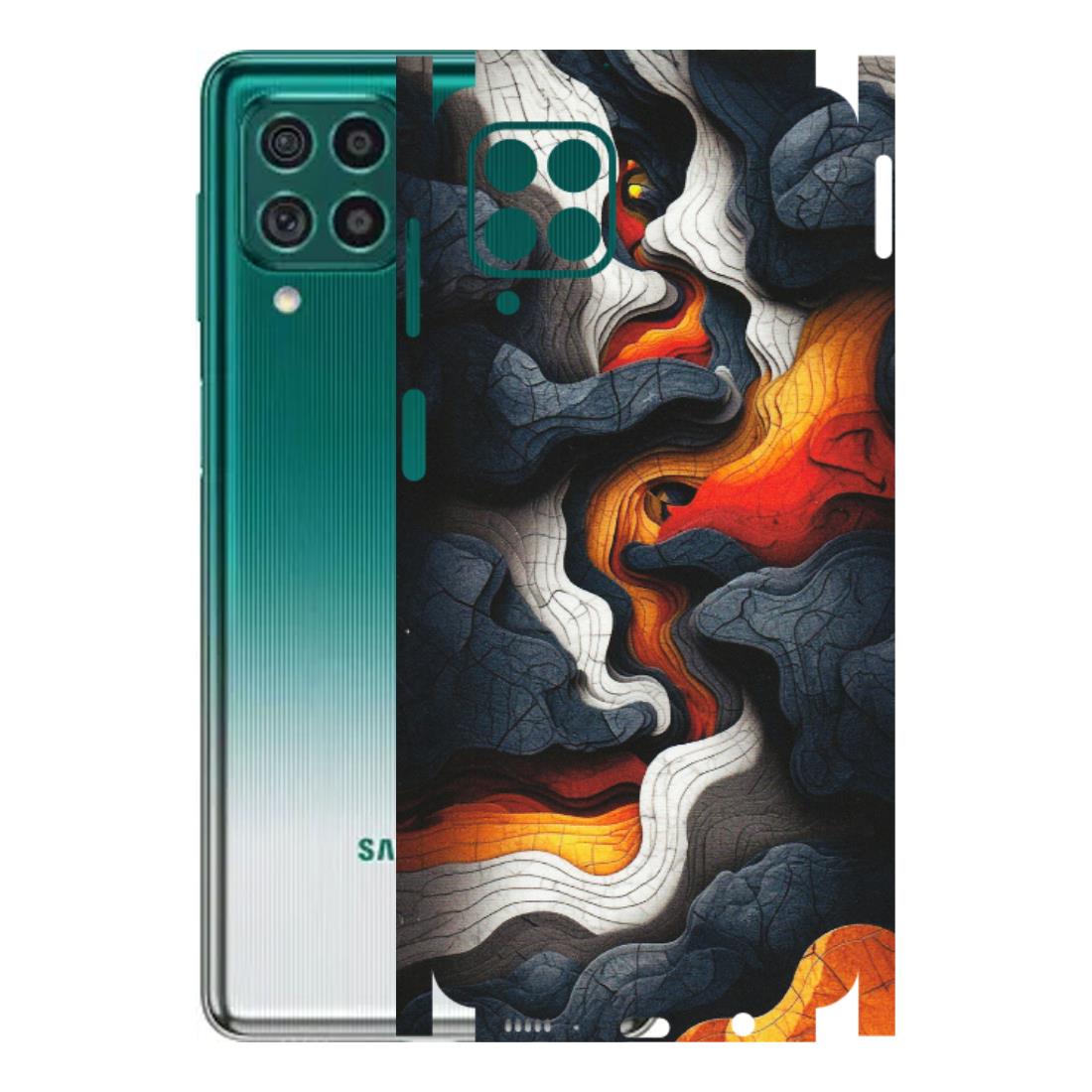 Samsung M/F/Note/Flip and C Phone Skins (All Models) - Abstract Volcanic Layers - Matte Finish (M-52) Samsung Galaxy M62