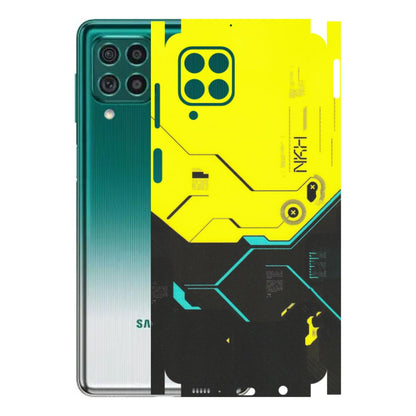 Samsung M/F/Note/Flip and C Phone Skins (All Models) - Black Yellow Technica - Matte Finish (M-53) Samsung Galaxy M62