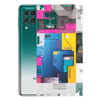 Samsung M/F/Note/Flip and C Phone Skins (All Models) - Colourfull Motherboard Internals - Matte Finish (M-55) Samsung Galaxy M62