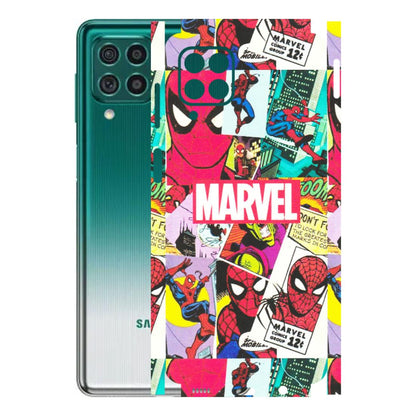 Samsung M/F/Note/Flip and C Phone Skins (All Models) - Marvel Comic Spiderman Grafitti - Matte Finish (M-72) Samsung Galaxy M62