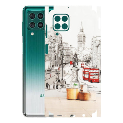 Samsung M/F/Note/Flip and C Phone Skins (All Models) - London Street - Transparent Finish (T-02) Samsung Galaxy M62