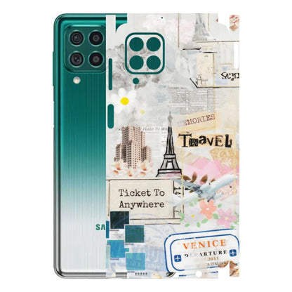 Samsung M/F/Note/Flip and C Phone Skins (All Models) - Travel Memories - Transparent Finish (T-09) Samsung Galaxy M62