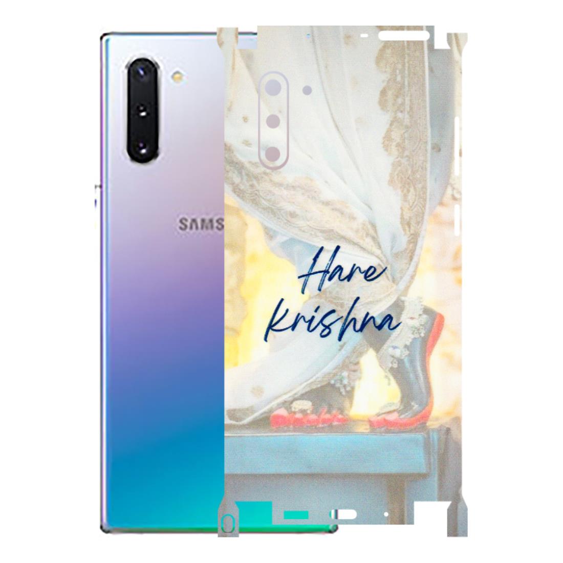 Samsung M/F/Note/Flip and C Phone Skins (All Models) - Hare Krishna - 3D Embossed Finish (L-03) Samsung Galaxy Note 10