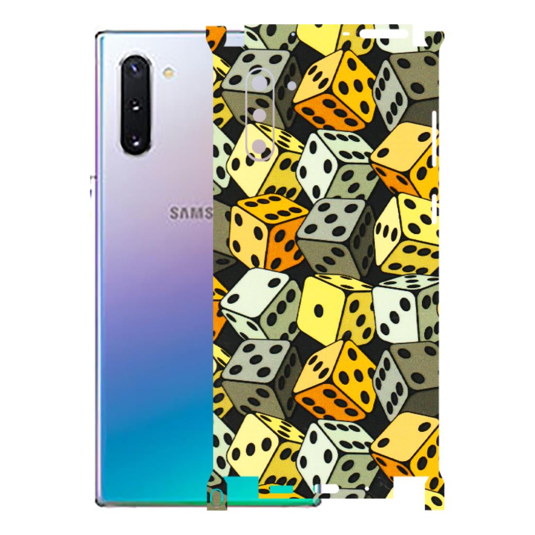 Samsung M/F/Note/Flip and C Phone Skins (All Models) - Dices Of Life - 3D Embossed Finish (L-04) Samsung Galaxy Note 10