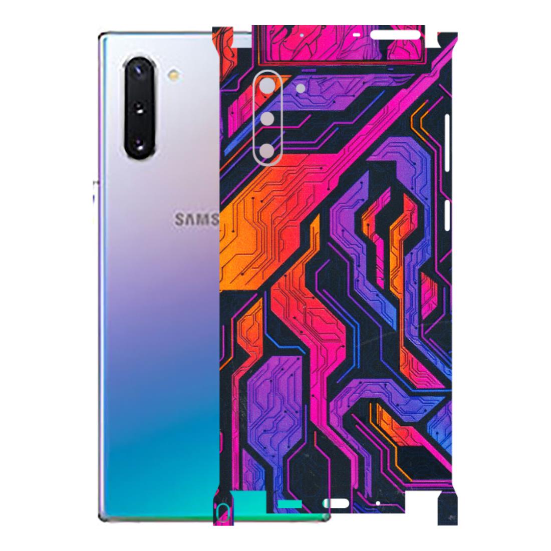 Samsung M/F/Note/Flip and C Phone Skins (All Models) - Tech Circuits Futuristic - 3D Embossed Finish (L-07) Samsung Galaxy Note 10