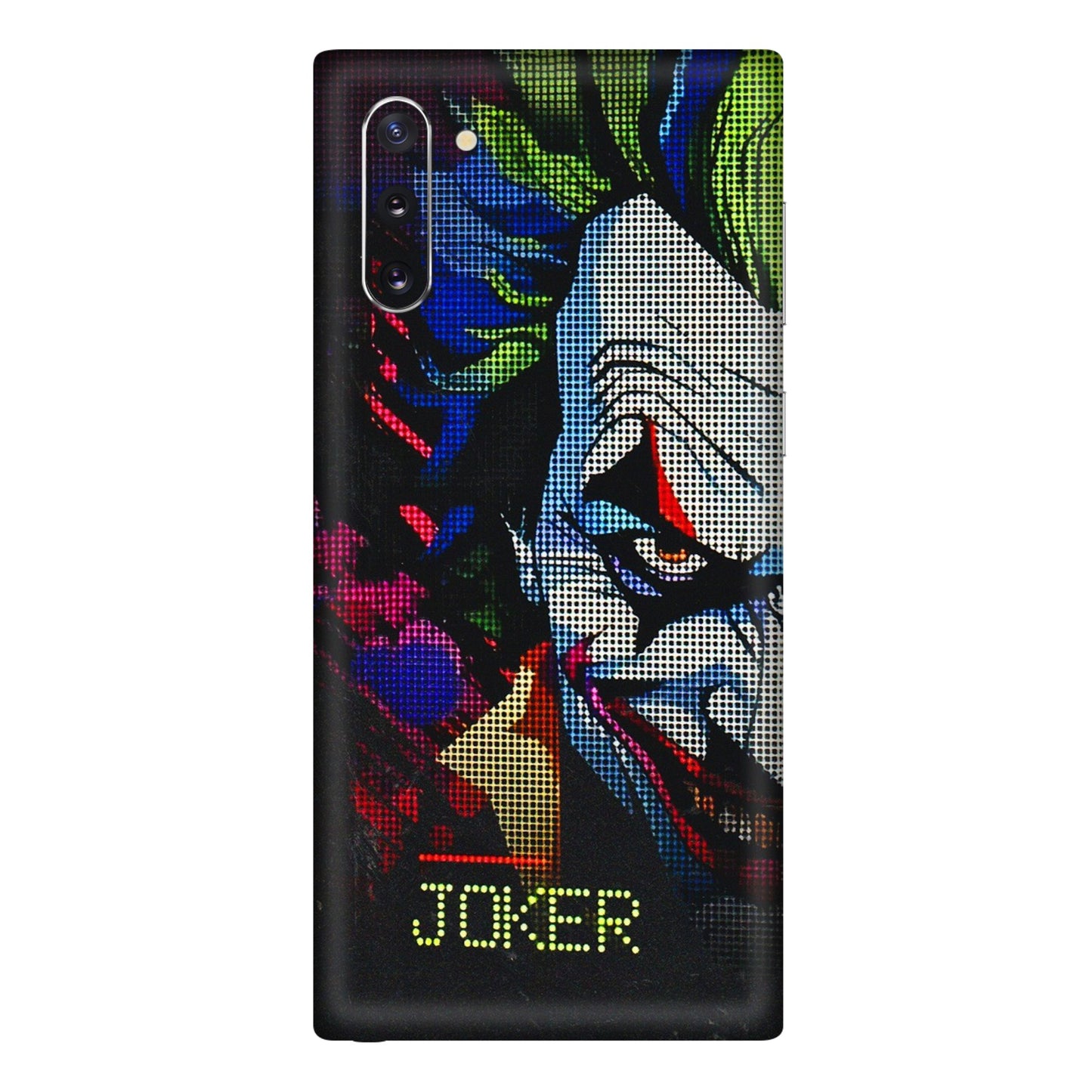Samsung M/F/Note/Flip and C Phone Skins (All Models) - Joker Dot Matrix - 3D Embossed Finish (L-08) Samsung Galaxy Note 10