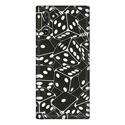 Samsung M/F/Note/Flip and C Phone Skins (All Models) - Big Black Dices - 3D Embossed Finish (L-106) Samsung Galaxy Note 10
