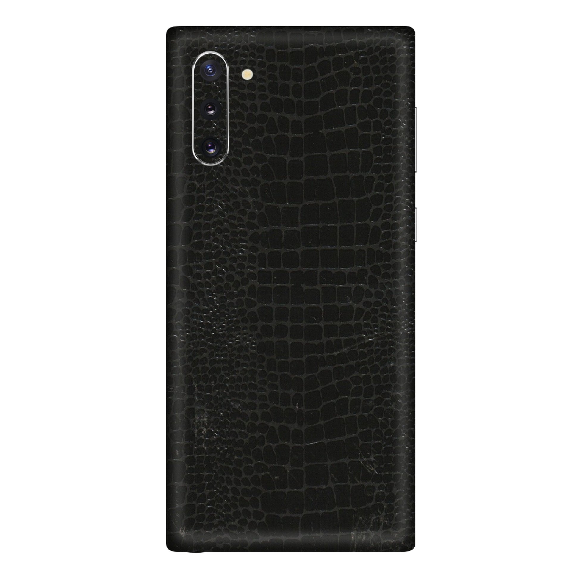 Samsung M/F/Note/Flip and C Phone Skins (All Models) - Snake Leather Black - 3D Embossed Finish (L-107) Samsung Galaxy Note 10