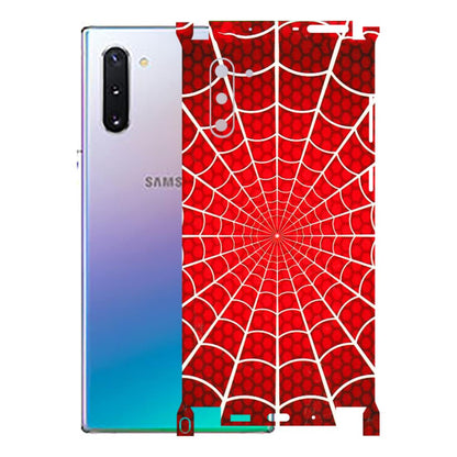 Samsung M/F/Note/Flip and C Phone Skins (All Models) - Classic Spidey Web - 3D Embossed Finish (L-115) Samsung Galaxy Note 10