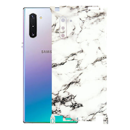 Samsung M/F/Note/Flip and C Phone Skins (All Models) - Black and White Marble Texture - 3D Embossed Finish (L-124) Samsung Galaxy Note 10