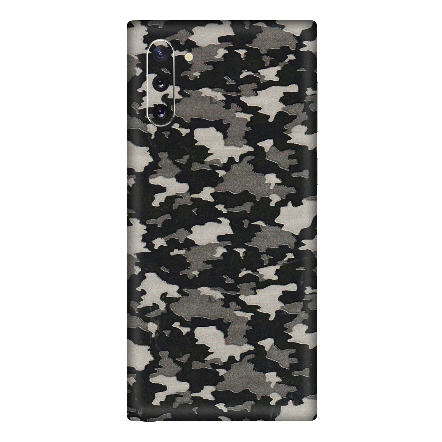Samsung M/F/Note/Flip and C Phone Skins (All Models) - Black/Grey Camoflaunge - 3D Embossed Finish (L-142) Samsung Galaxy Note 10
